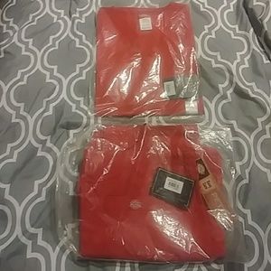 NWT sz s dickies petite EDS scub set